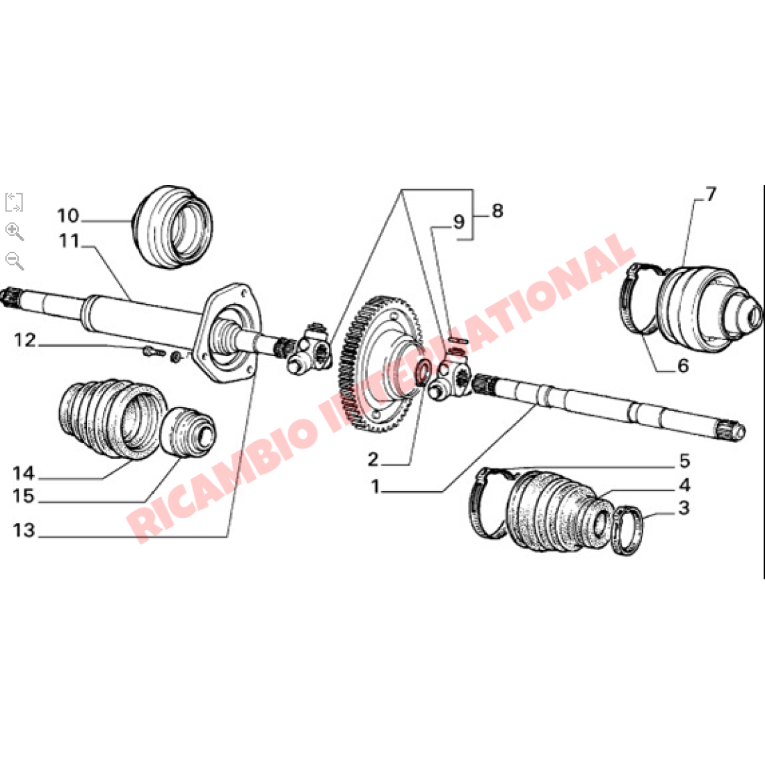 Inner Drive Shaft Boot - Fiat Cinquecento Classic Panda Uno Y10 Strada Regata - Rubber Boots and Gaiters