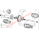 Inner Drive Shaft Boot - Fiat Cinquecento Classic Panda Uno Y10 Strada Regata Tipo Tempra Bravo Brava - Rubber Boots