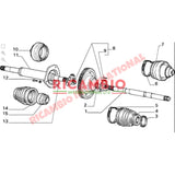 Inner Drive Shaft Boot - Fiat Cinquecento Classic Panda Uno Y10 Strada Regata Tipo Tempra Bravo Brava - Rubber Boots