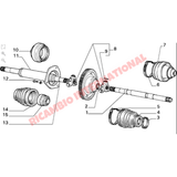 Inner Drive Shaft Boot - Fiat Classic Panda Uno Fiorino 127 Strada Regata Y10 - Rubber Boots and Gaiters