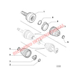 Inner Drive Shaft Boot Kit - Fiat New 500 & Abarth New Panda Stilo Idea Punto,Doblo - Rubber Boots and Gaiters