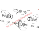 Inner Drive Shaft Boot Kit - Fiat Punto MK1 Cinquecento Seicento Uno - Rubber Boots and Gaiters