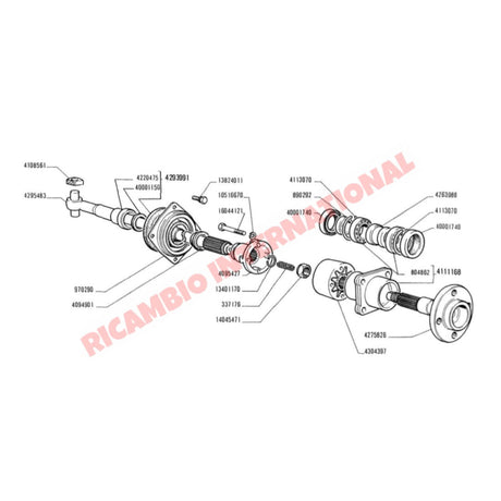 Inner Drive Shaft Boot (PLASTIC BUSH) - Classic Fiat 500 & 126 - Axles - Shafts - Joints and Couplings