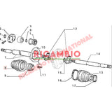 Inner Driveshaft Spider Bearing - Classic Fiat Panda Uno Cinquecento Seicento Punto, - Axles - Shafts and Joints