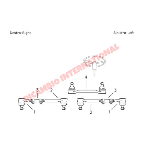 Inner Track Rod End - Fiat 1100D/R - Steering