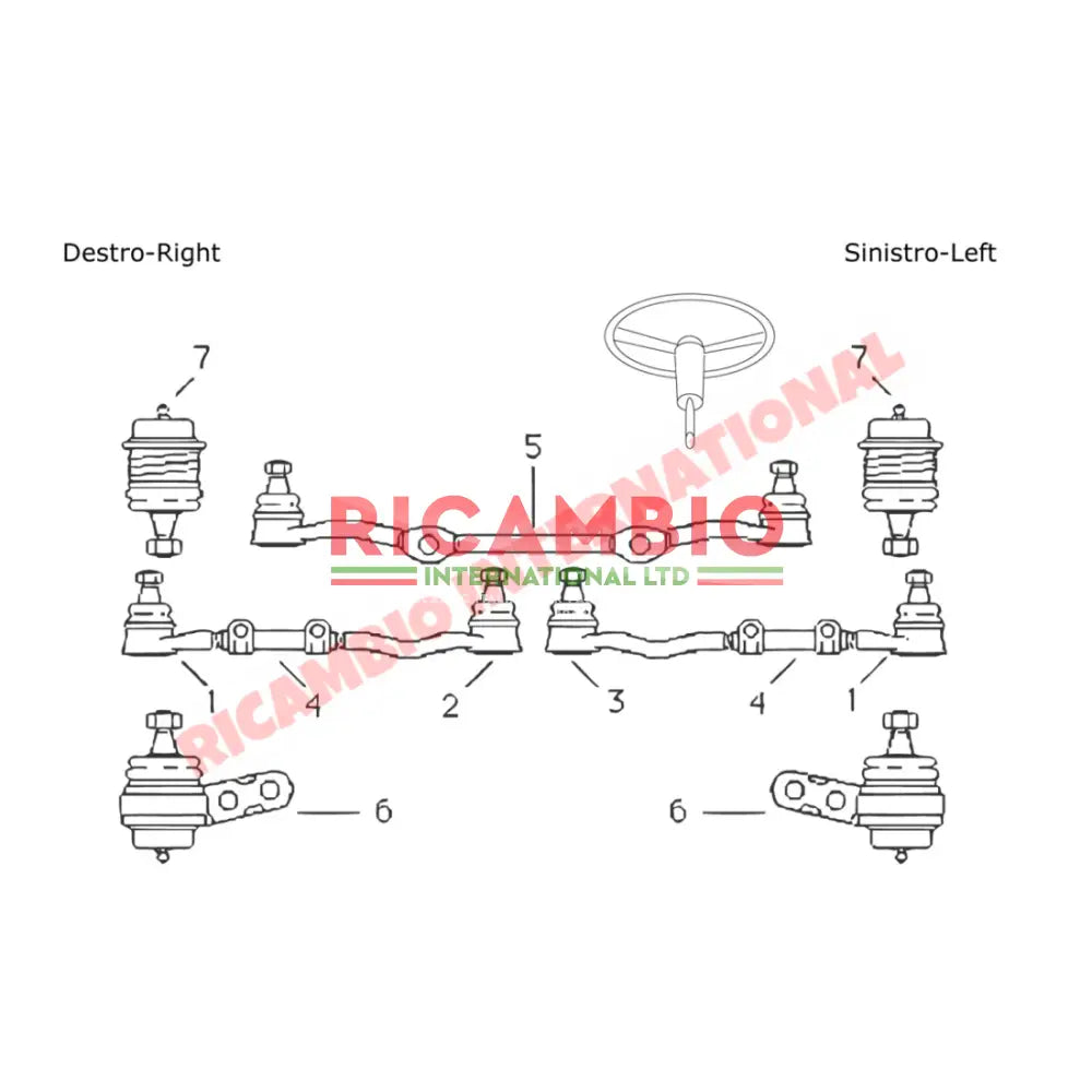 Inner Track Rod End - Fiat 1800,2300 - Steering