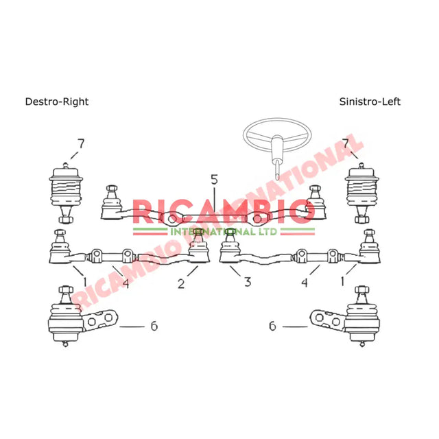 Inner Track Rod End - Fiat 1800,2300 - Steering