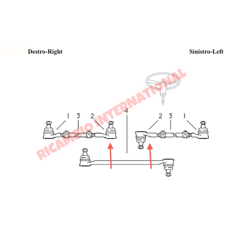 Inner Track Rod End - Fiat 600 - Fiat/Seat 600 Parts