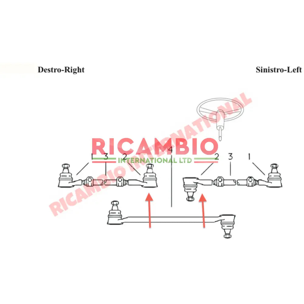 Inner Track Rod End - Fiat 600 - Fiat/Seat 600 Parts