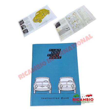 Instruction Book (English Language) - Classic Fiat 500 F & L models - Books and Manuals
