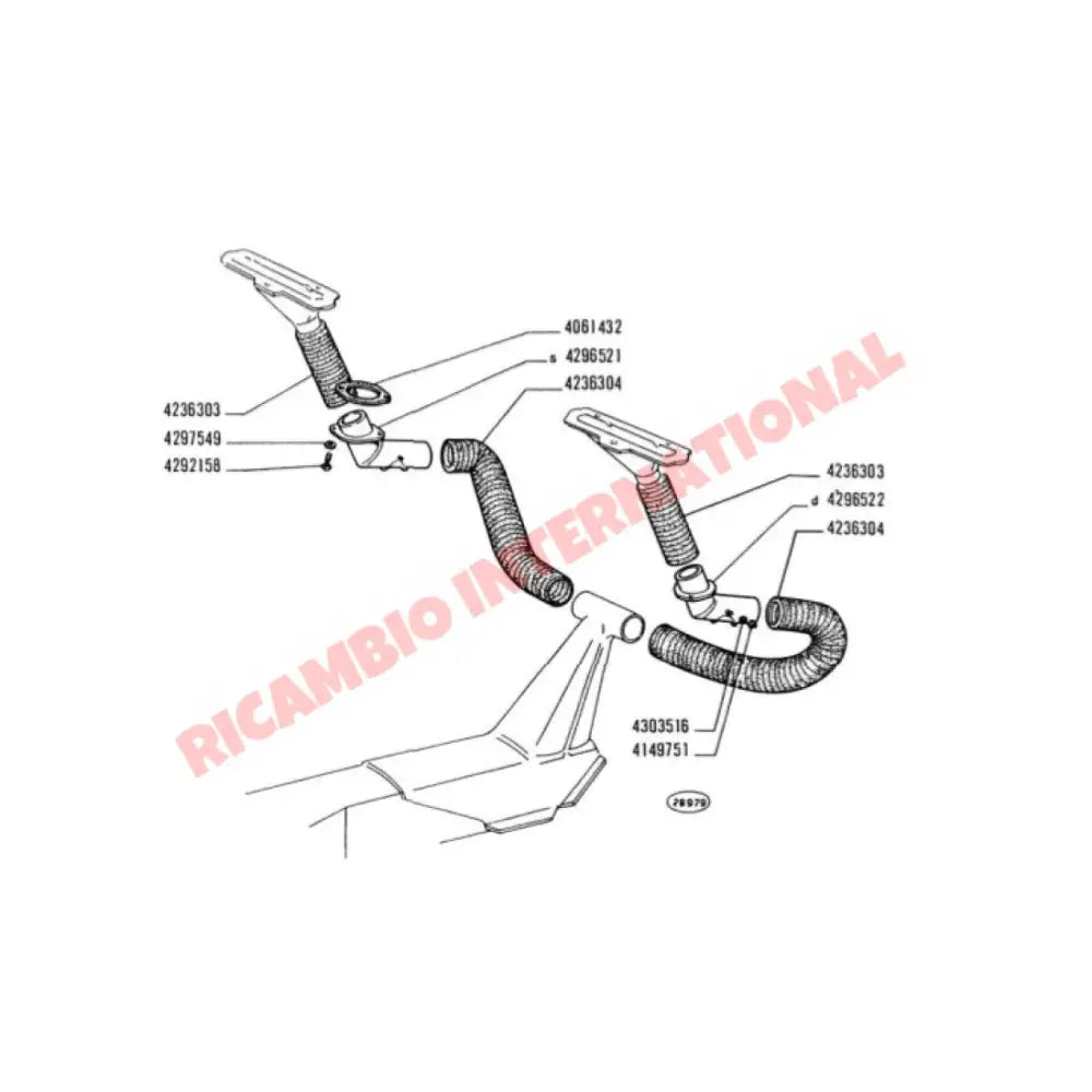 Interior Heater Vent Gasket - Classic Fiat 500 - Gaskets & Oil Seals