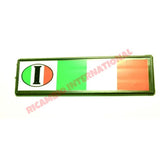 Italian Badge/Sticker - Italian Flags