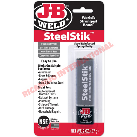 J-B Weld Steel Stik Epoxy Putty Stick - Engine Parts
