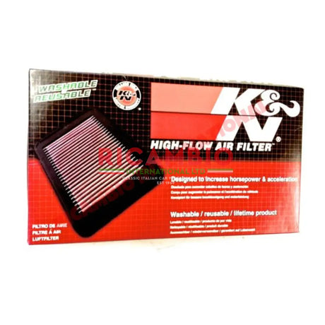 K & N Performance Air Filter - New Fiat 500,New Panda,Grande Punto/Evo,Qubo Lancia Ypsilon Musa - Service Items