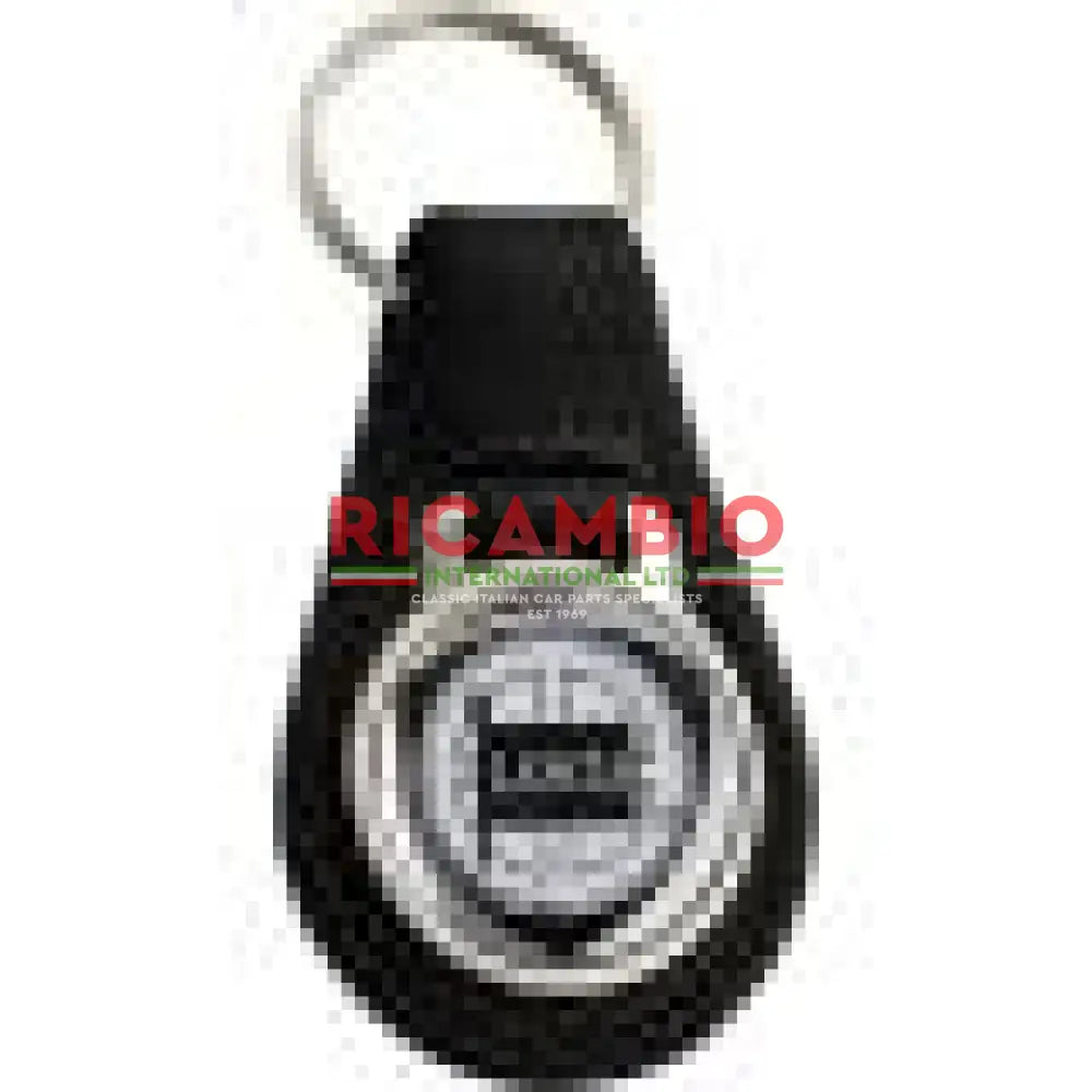 Keyring Black Leather Keyfob - Lancia - Toys - Gifts & Novelty Items
