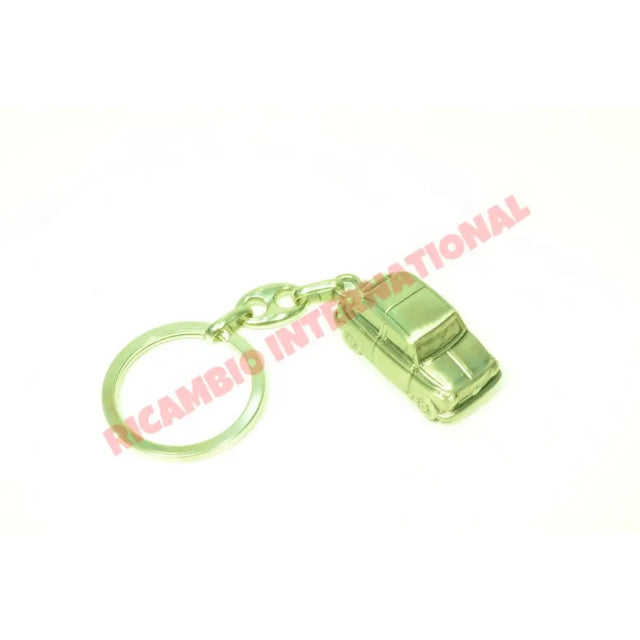 Keyring Classic Fiat 500 - Matt Satin Chrome - General Maintenance - Consumables & Leasure