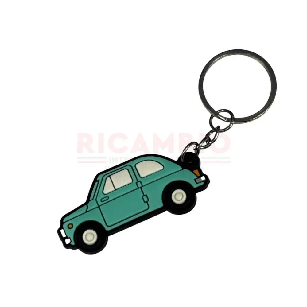 Keyring Fiat 500 Aquamarine - Gifts - Confectionary - Furniture and Novelty Items