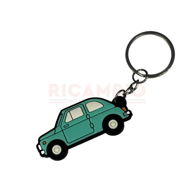 Keyring Fiat 500 Aquamarine - Gifts - Confectionary - Furniture and Novelty Items