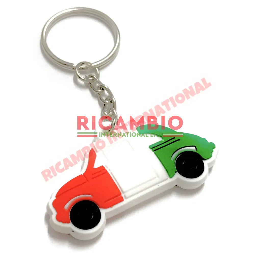 Keyring Fiat 500 Tricolore - Gifts - Confectionary - Furniture and Novelty Items