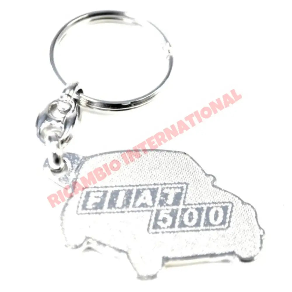 Keyring Metal ’Fiat 500’ - Classic Fiat 500 - General Maintenance - Consumables & Leasure