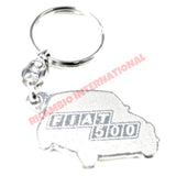 Keyring Metal ’Fiat 500’ - Classic Fiat 500 - General Maintenance - Consumables & Leasure
