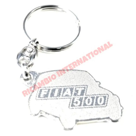 Keyring Metal ’Fiat 500’ - Classic Fiat 500 - General Maintenance - Consumables & Leasure