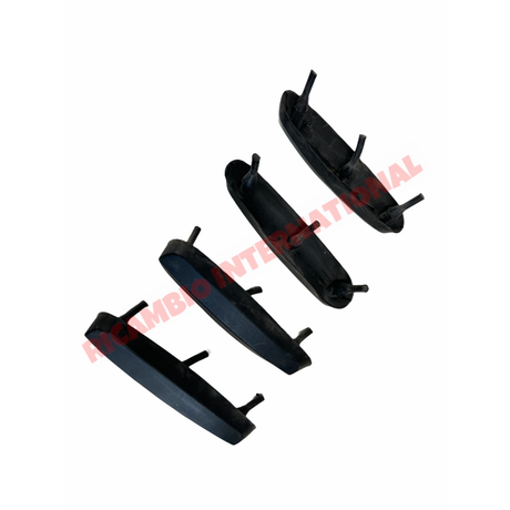 Kit of Black Rubber Bump Stop for Overiders - Autobianchi Bianchina Transformabile Berlina Panoramica - Bianchina