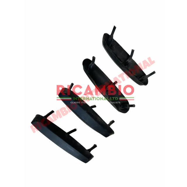 Kit of Black Rubber Bump Stop for Overiders - Autobianchi Bianchina Transformabile Berlina Panoramica - Bianchina