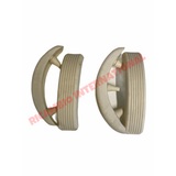 Kit of White Rubber Bump Stop for Overiders - Autobianchi Bianchina Cabrio & Special - Bianchina