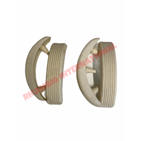 Kit of White Rubber Bump Stop for Overiders - Autobianchi Bianchina Cabrio & Special - Bianchina