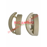 Kit of White Rubber Bump Stop for Overiders - Autobianchi Bianchina Cabrio & Special - Bianchina