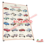 Laminated Poster - Autobianchi Bianchina models from 1950’s to 1970’s