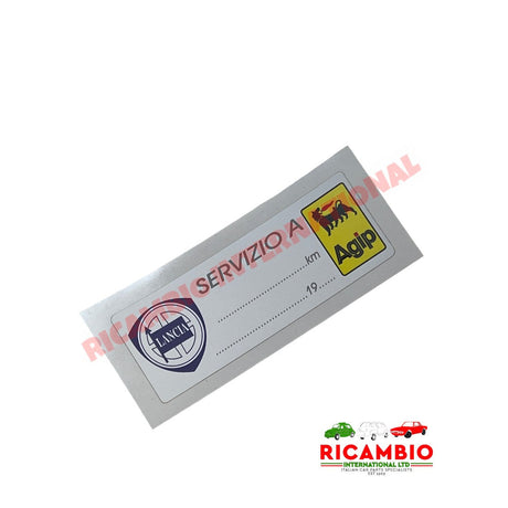 Lancia/AGIP Service Sticker - Badges & Emblems