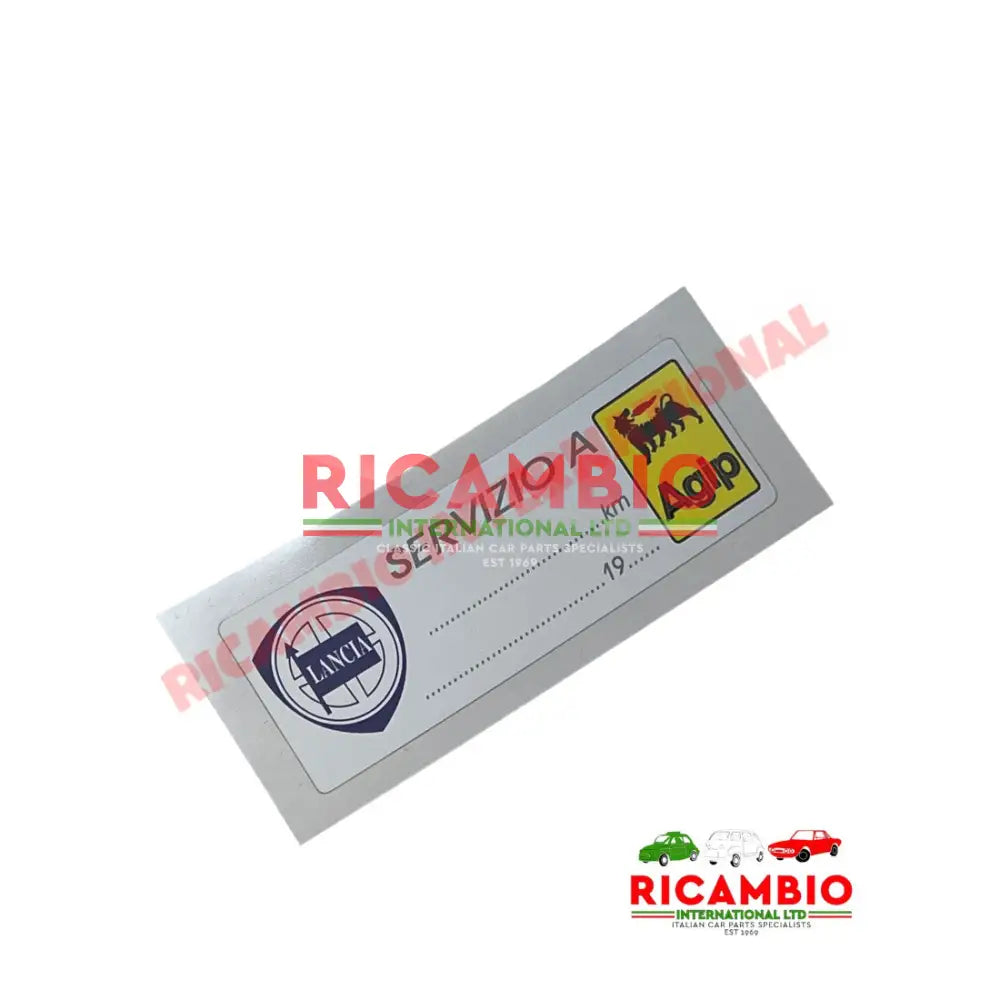 Lancia/AGIP Service Sticker - Badges & Emblems