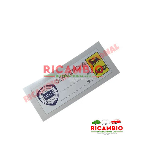 Lancia/AGIP Service Sticker - Badges & Emblems