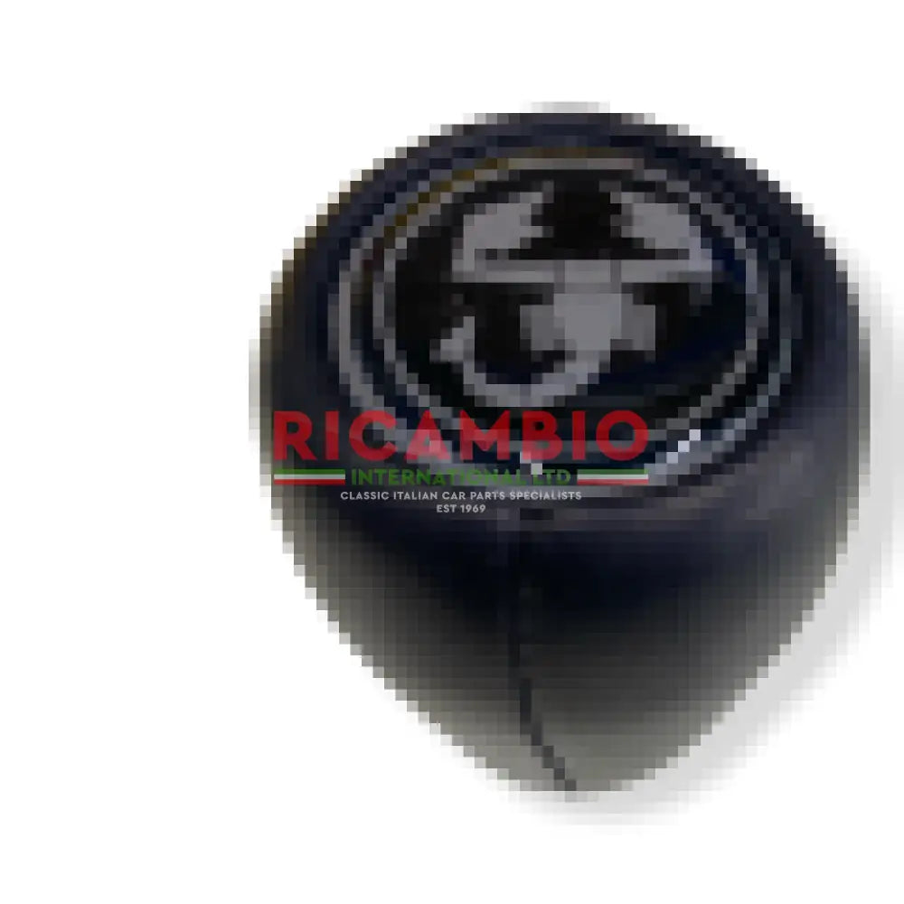 Leather Fiat Gear Knob - Classic Fiat 500,126,600,850,900,124,125,127,128,131 Fulvia plus others - Abarth Black