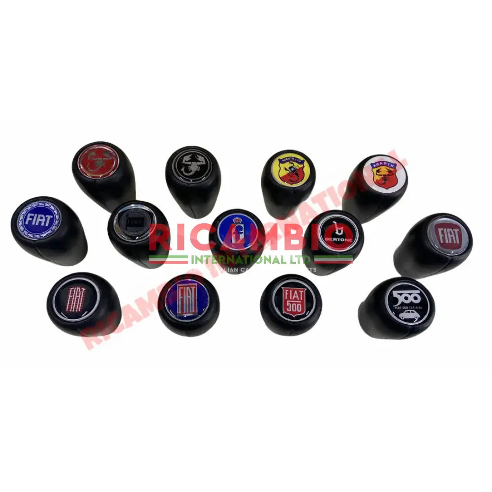 Leather Fiat Gear Knob - Classic Fiat 500,126,600,850,900,124,125,127,128,131 Fulvia plus others - Clutch