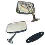 Left Hand Chrome Mirror (Bolt-On) - Autobianchi Bianchina - Mirrors