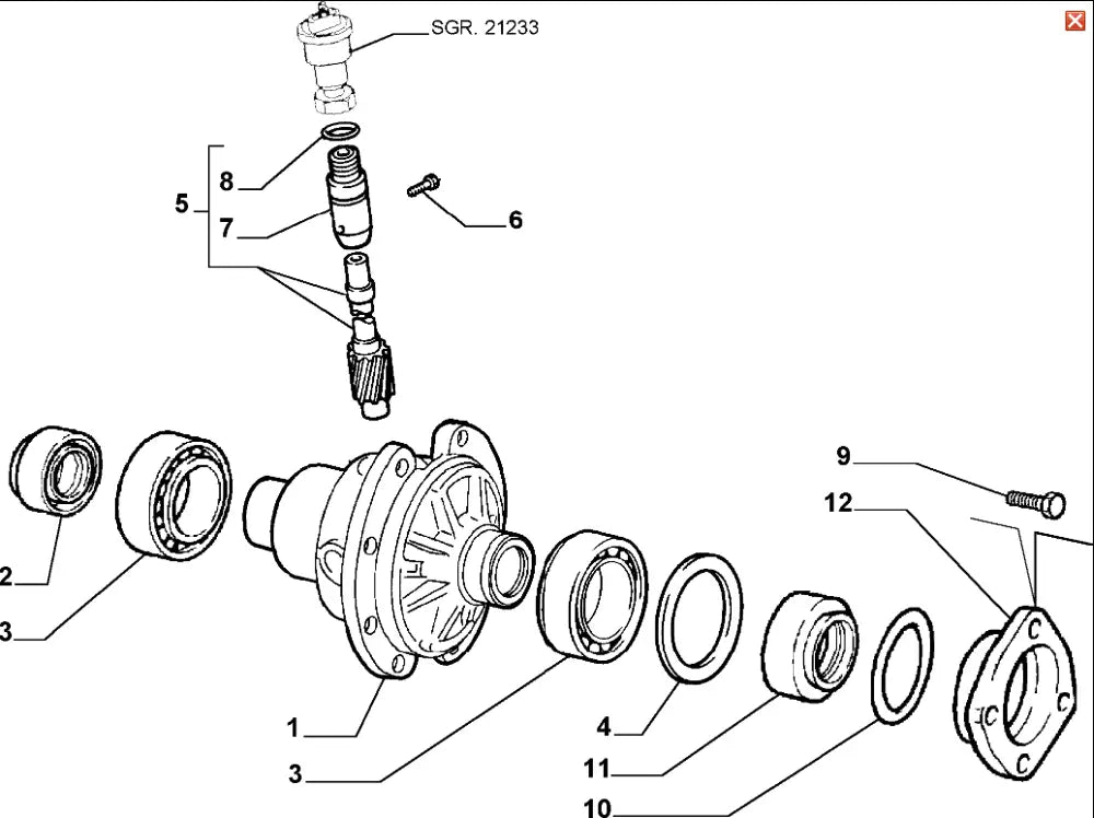 Left Hand Differential Oil Seal - Fiat Barchetta,Uno,Punto,Tipo,Coupe,Lancia Delta,Thema