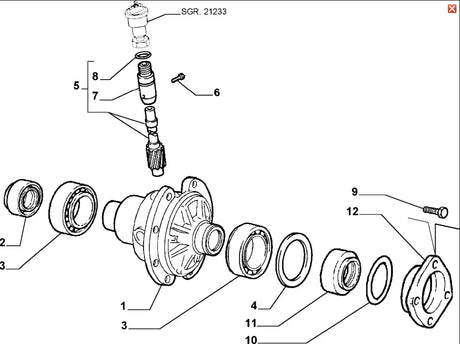 Left Hand Differential Oil Seal - Fiat Barchetta,Uno,Punto,Tipo,Coupe,Lancia Delta,Thema