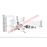 N/S left Front Hub Nut - Classic Fiat 500 126 600 850 - Steering