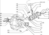 Left Hand Inner Drive Shaft Flange - Classic Fiat Panda Lancia Y10