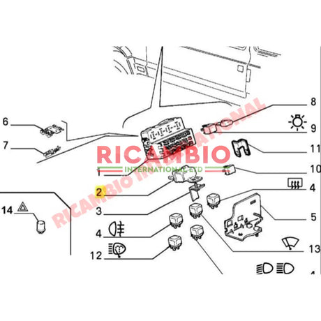 Lighting Resistor - Classic Fiat Panda,Uno Turbo 126 BIS Lancia Y10 - Lancia Y10