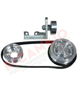 Lightweight Alloy Pulley Belt & Tensioner Kit - Classic Fiat 500 126 - With ALTERNATOR GENERATOR - Modifications