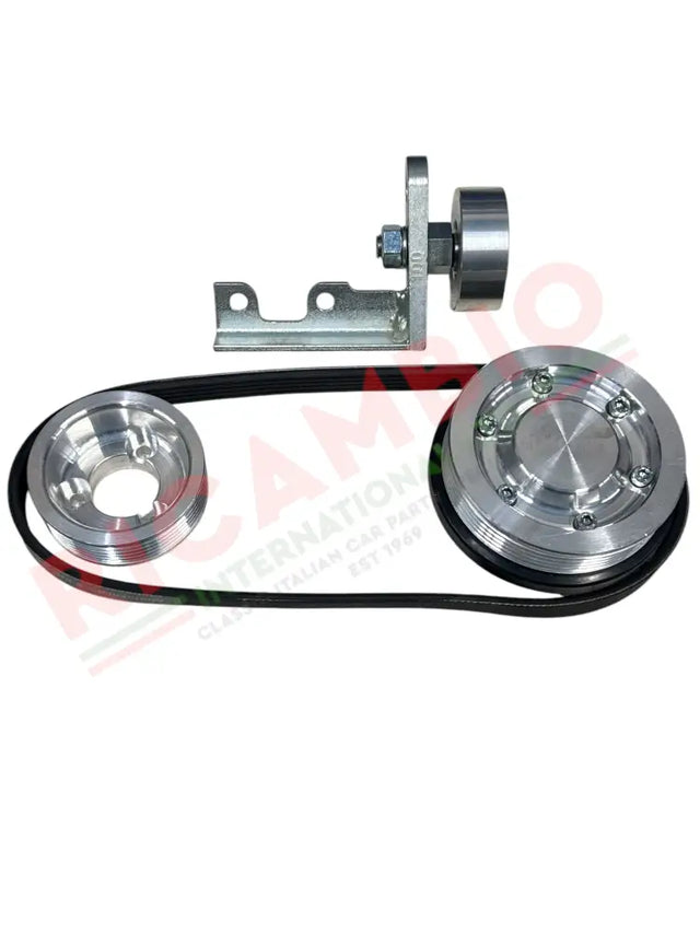 Lightweight Alloy Pulley Kit Belt - Classic Fiat 500 126 - fan belt