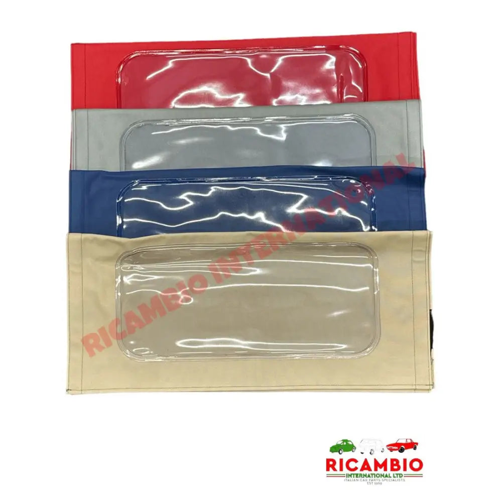 Long Sunroof Cover RED/GREY/BLUE/CREAM - Classic Fiat 500 - Complete Sunroof Assembly & Assorted Covers