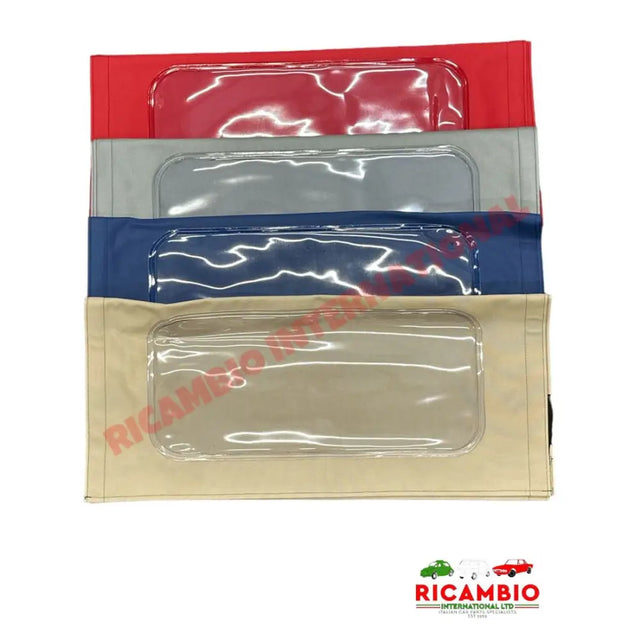 Long Sunroof Cover RED/GREY/BLUE/CREAM - Classic Fiat 500 - Complete Sunroof Assembly & Assorted Covers