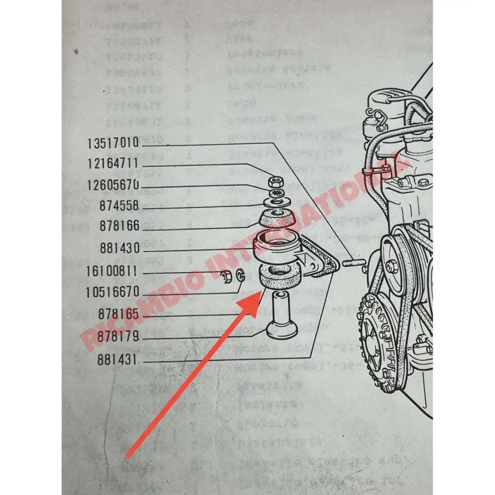 Lower Engine Mount Rubber Bush - Fiat 600 - Engine & Engine Parts