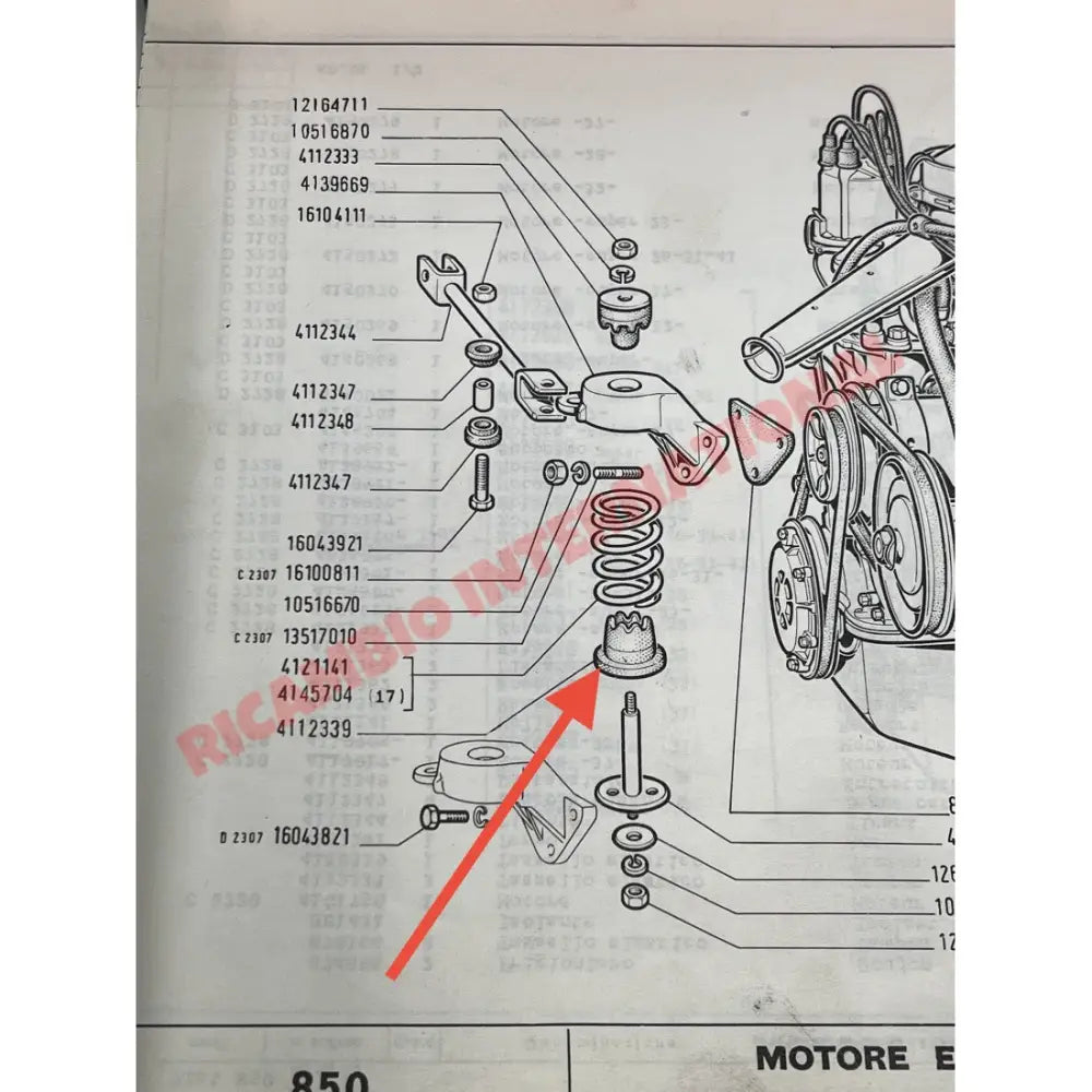 Lower Engine Mount Rubber Bush - Fiat 850 - Engine & Engine Parts