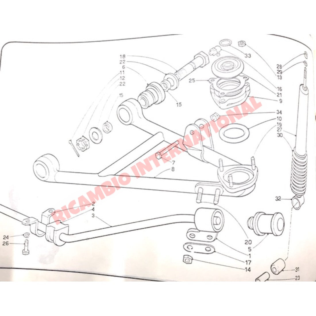 Lower Suspension Arm Bush - Lancia Fulvia - Suspension